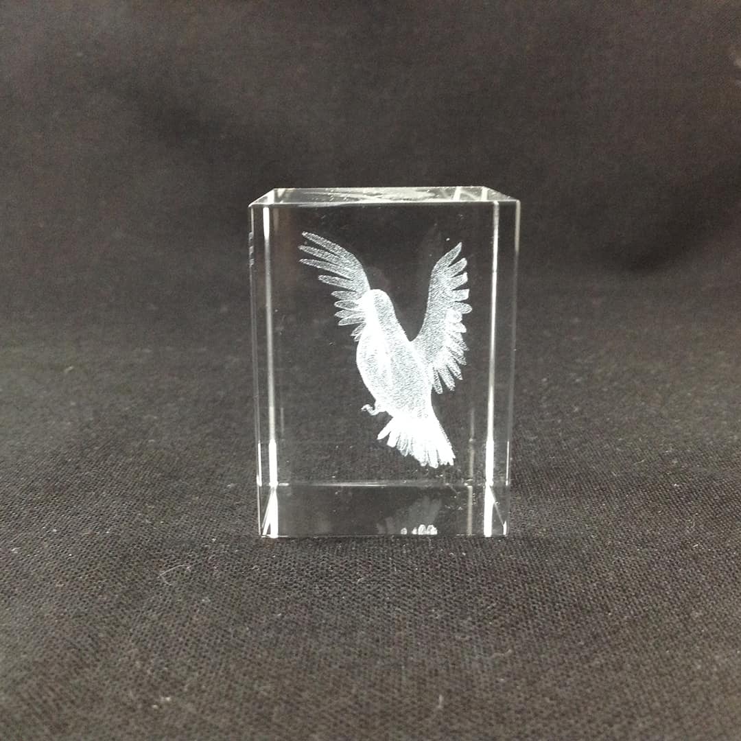 Crystal Prism with Dove Confirmation Symbol