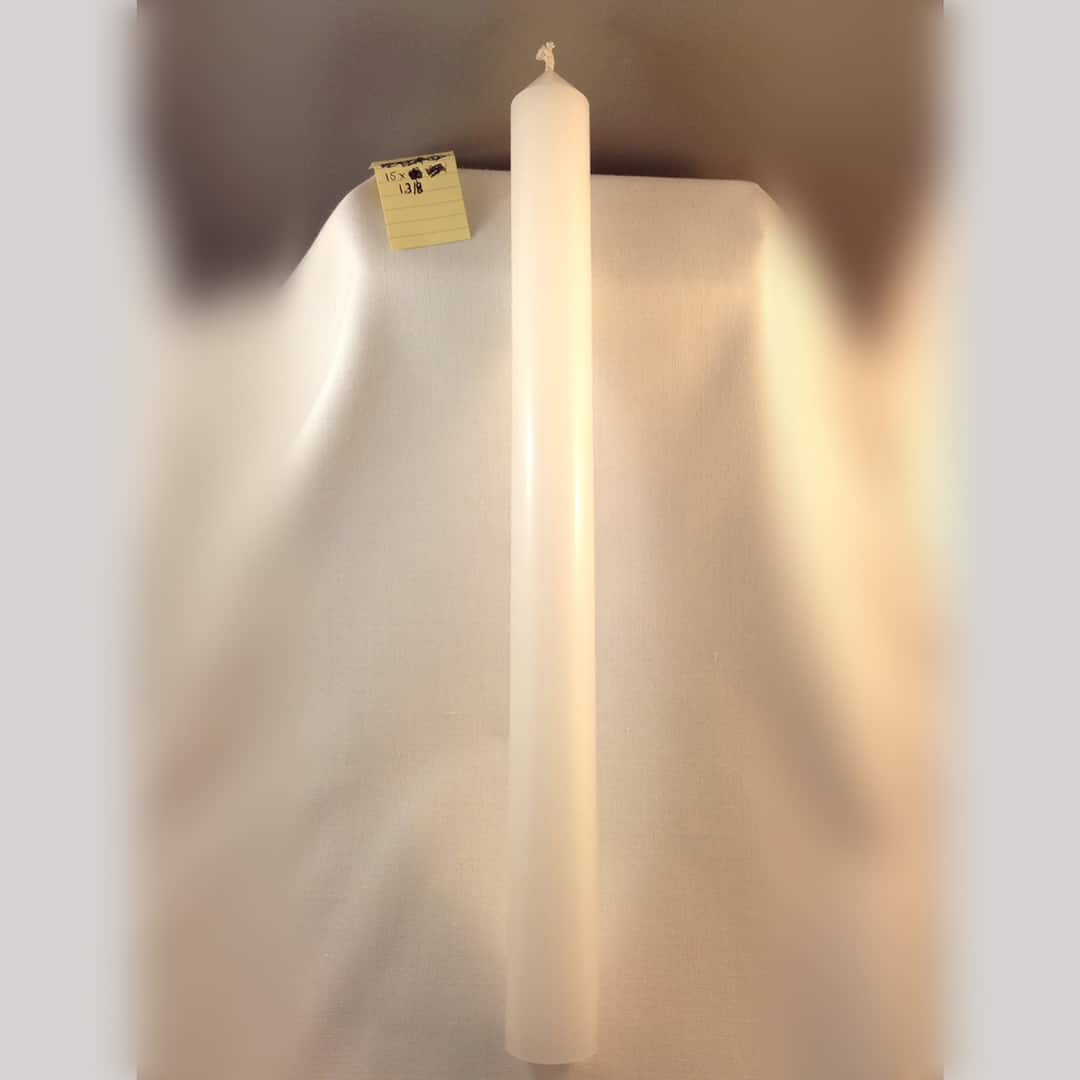 15 x 1.3/8 inch (380x35mm) candle