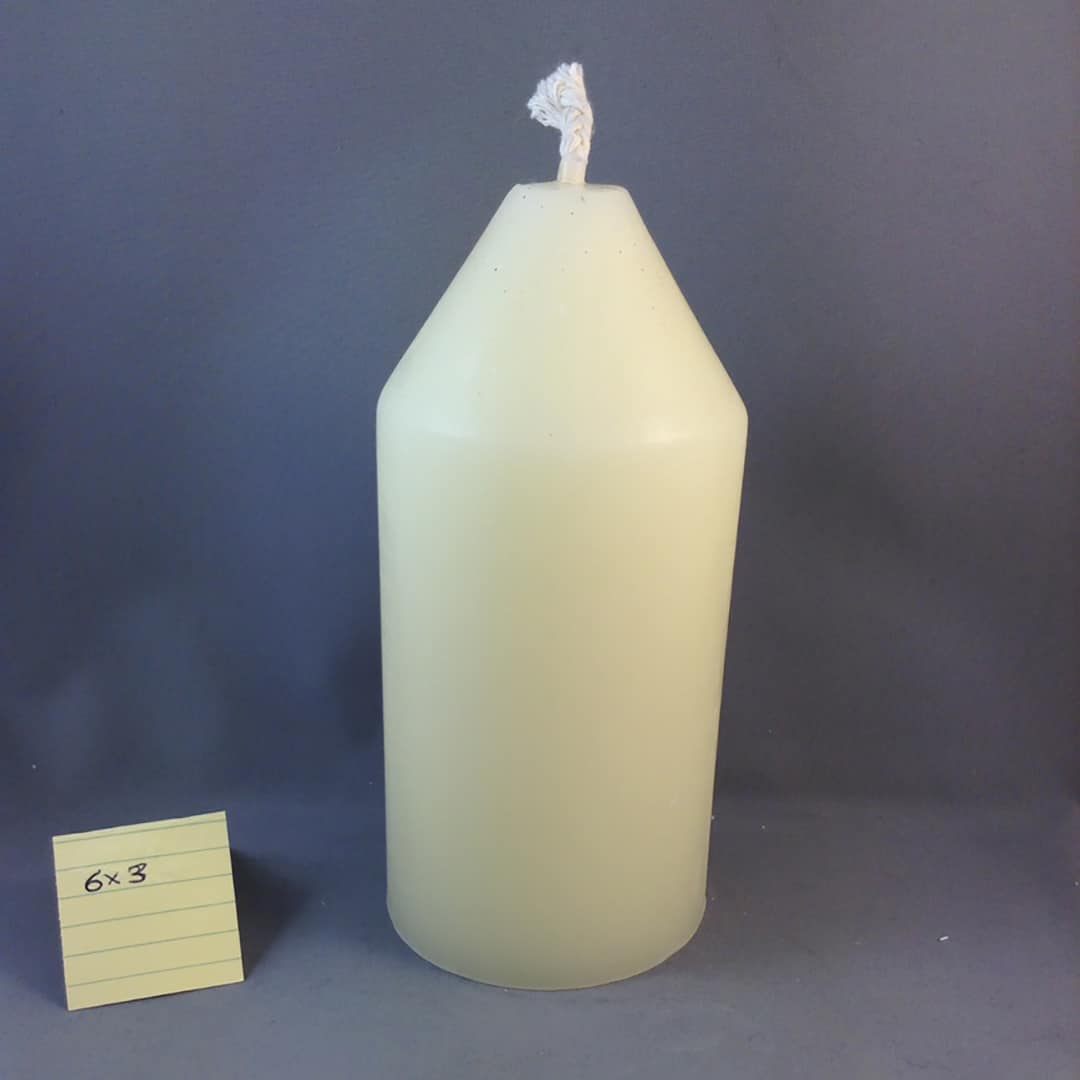 6 x 3 inch (150x74mm) candle