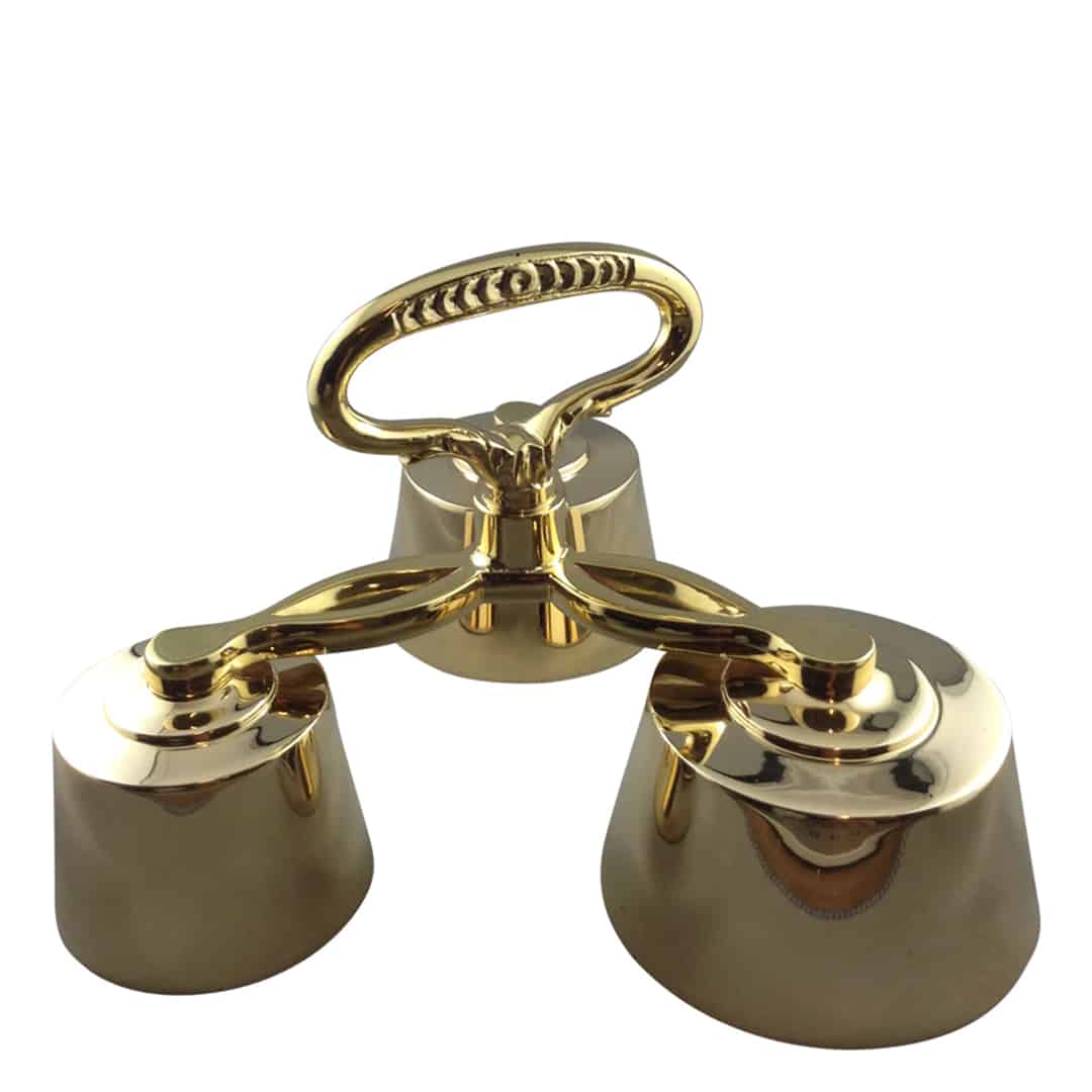 3 Chime Polished Brass Bell
