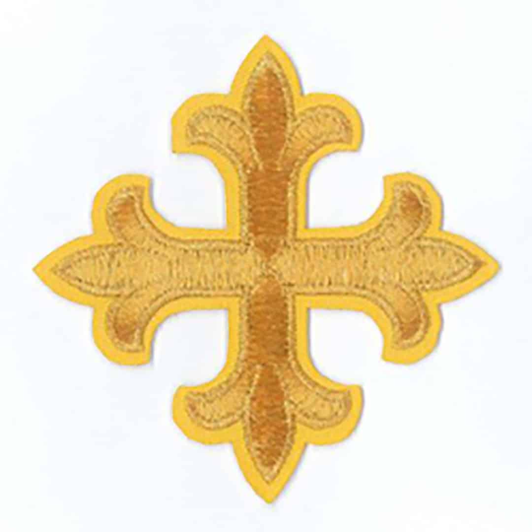 Fleur de Lis Cross Applique