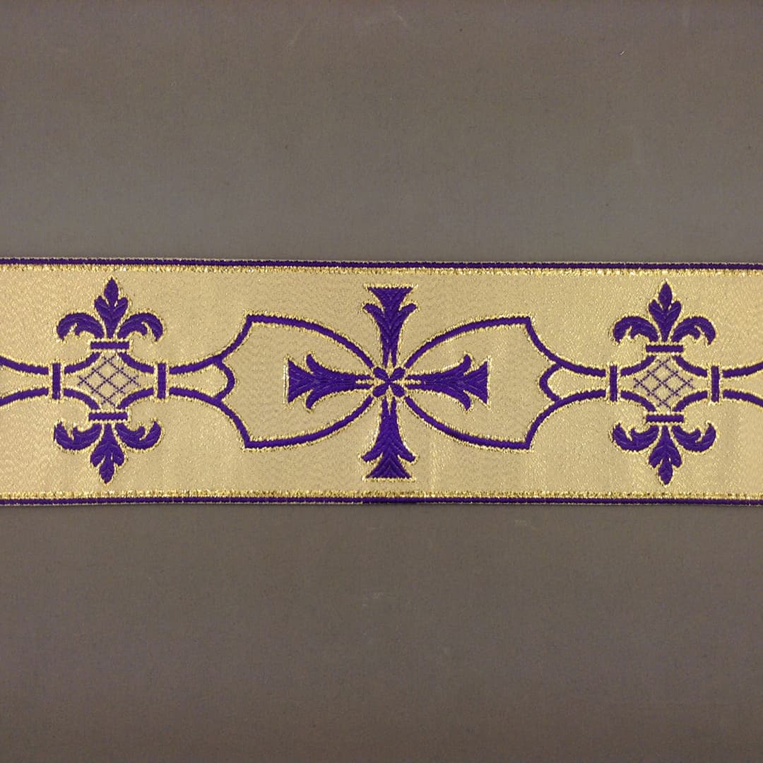 Fleur de Lis Design Braid (82mm) - 2 colour options - Image 4