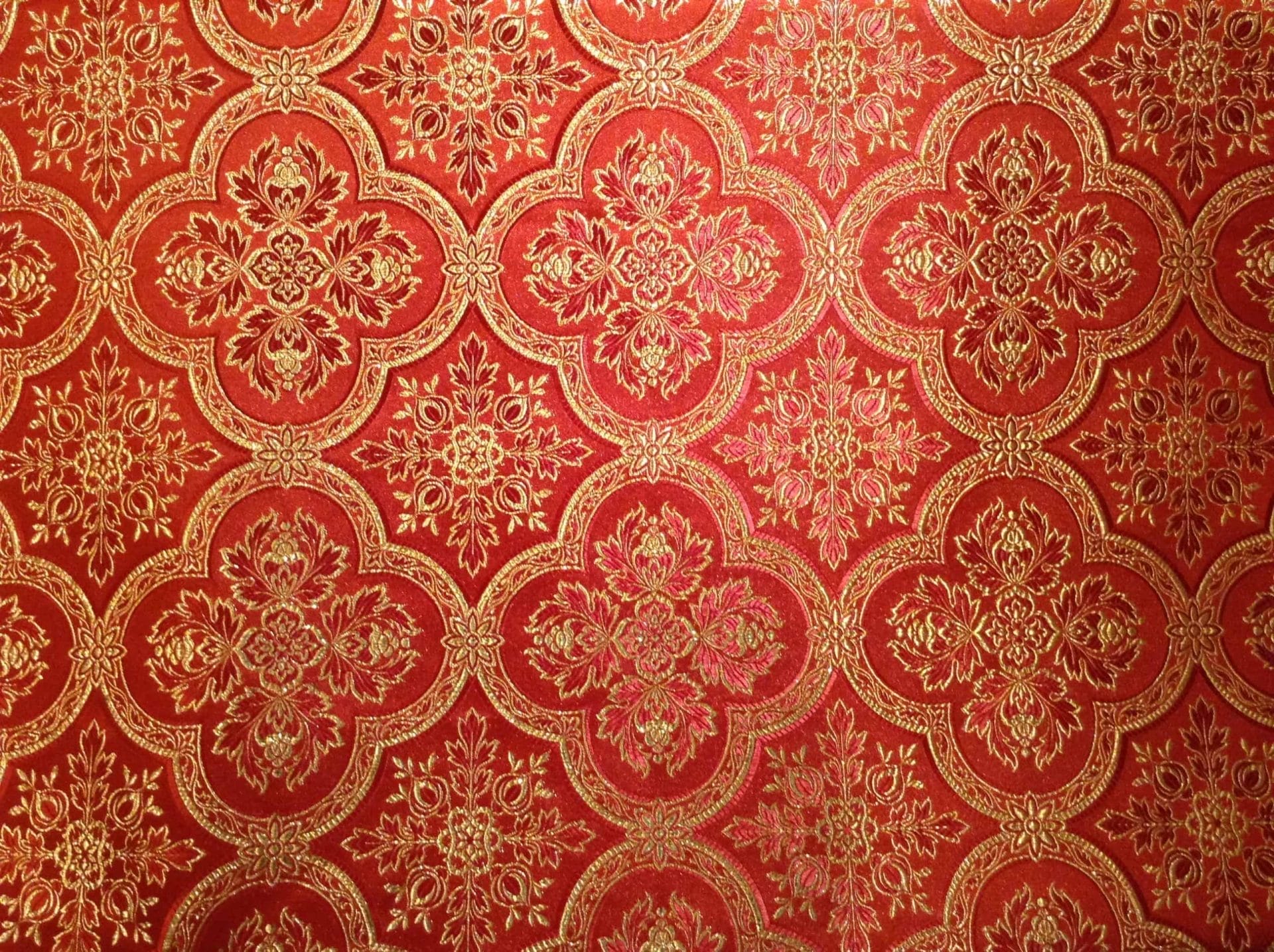 Normandy Regal Brocade - Gold Lurex on Ivory - Image 3