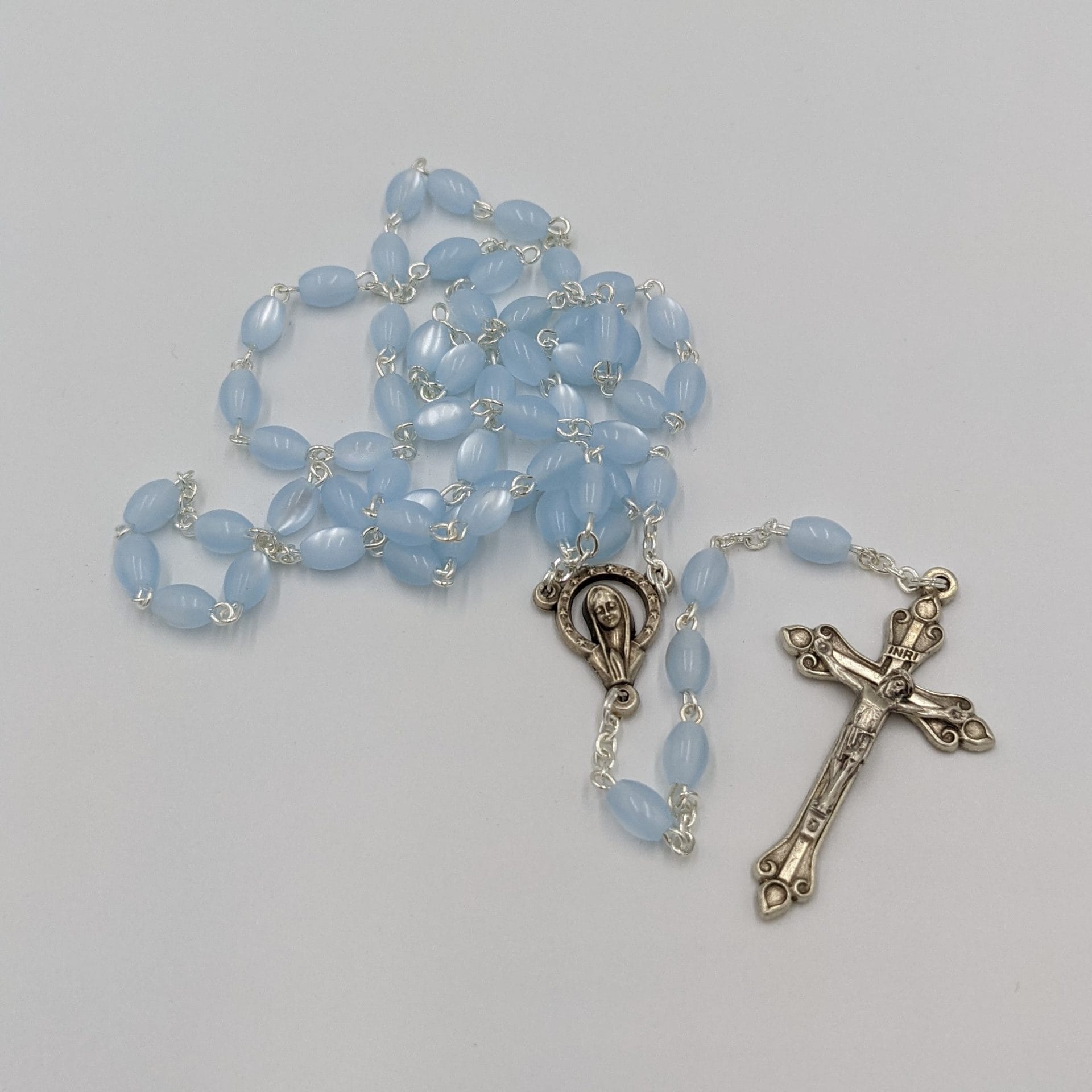 ROSARY BEADS PEARL BLUE