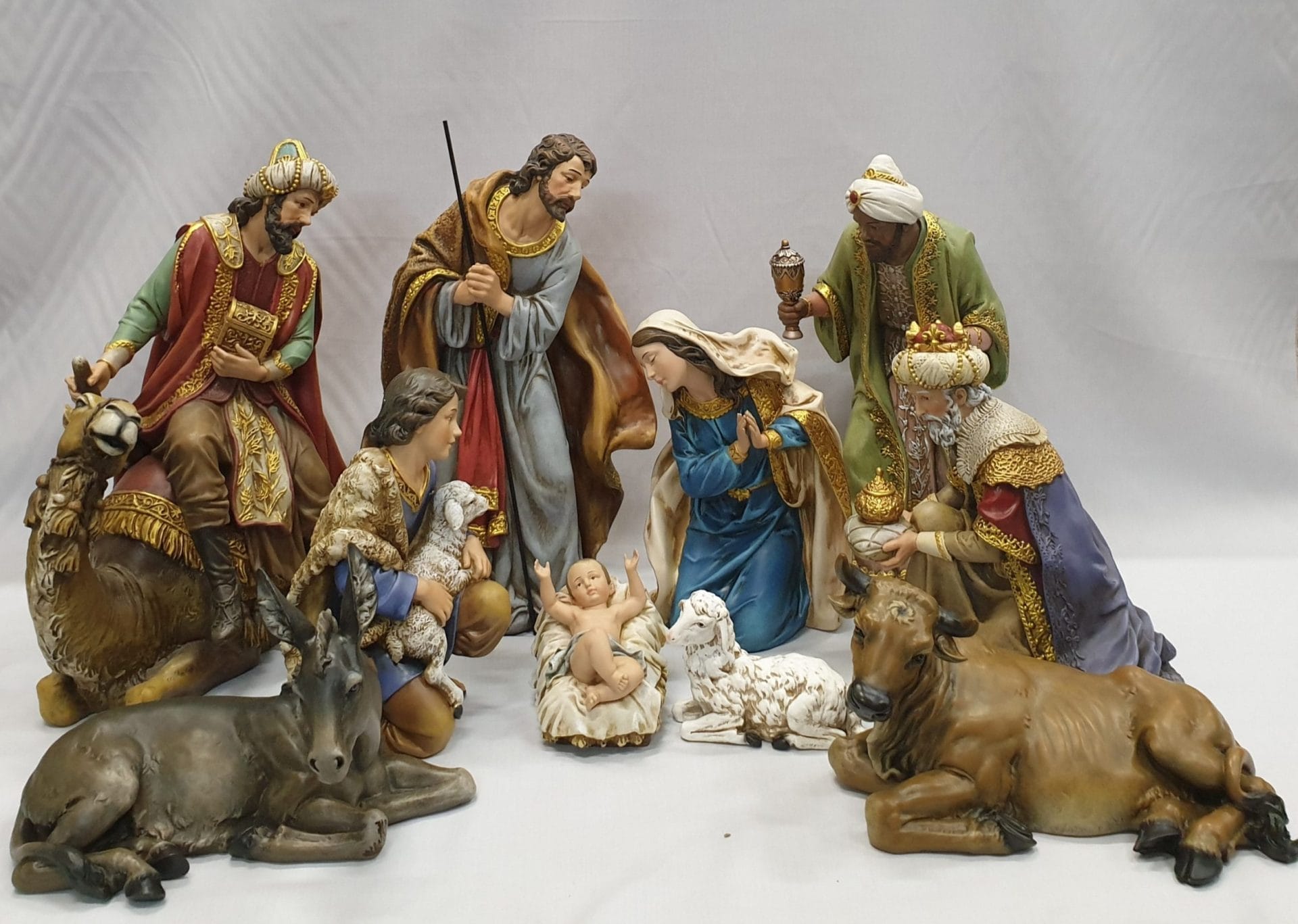 Nativity Set- "Gloria in excelsis Deo" - 47cm Tall