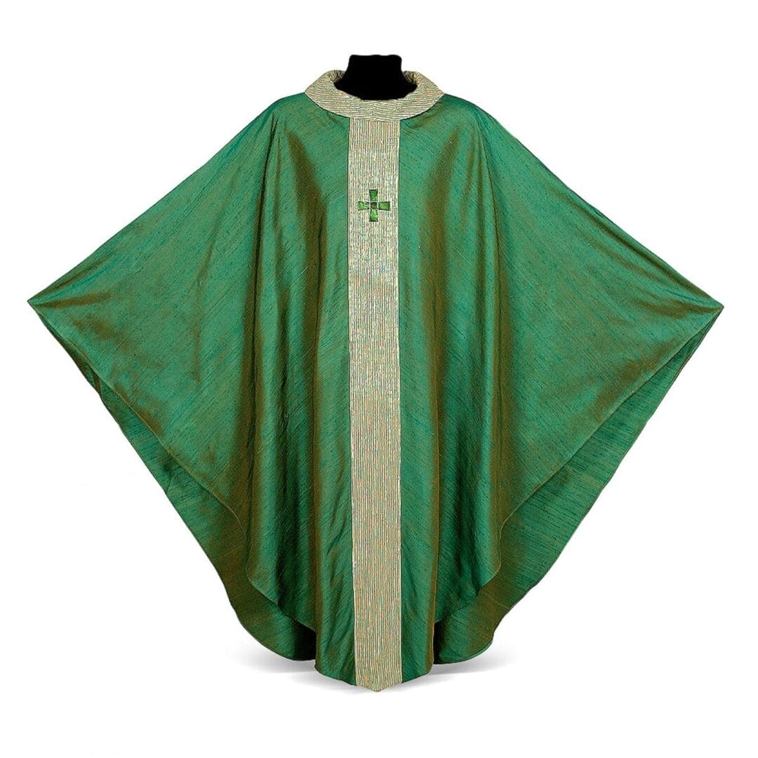 Pure Silk Chasuble and Stole Set