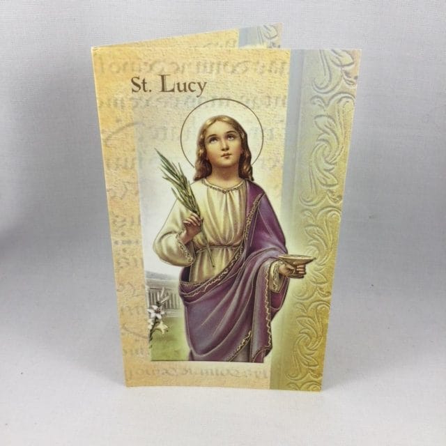 St Lucy Bi-fold Card