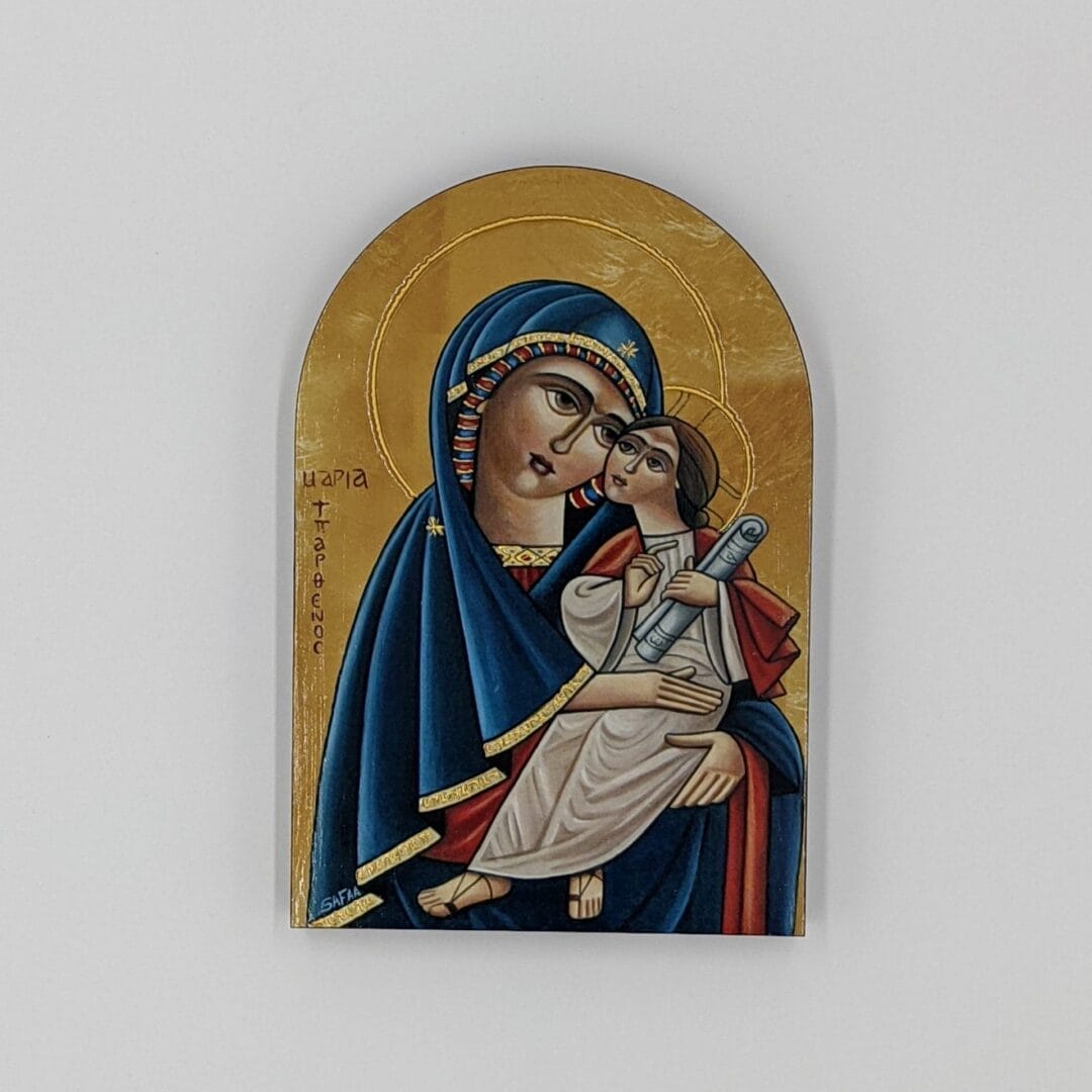Coptic Icon Madonna and Child 19x13cm