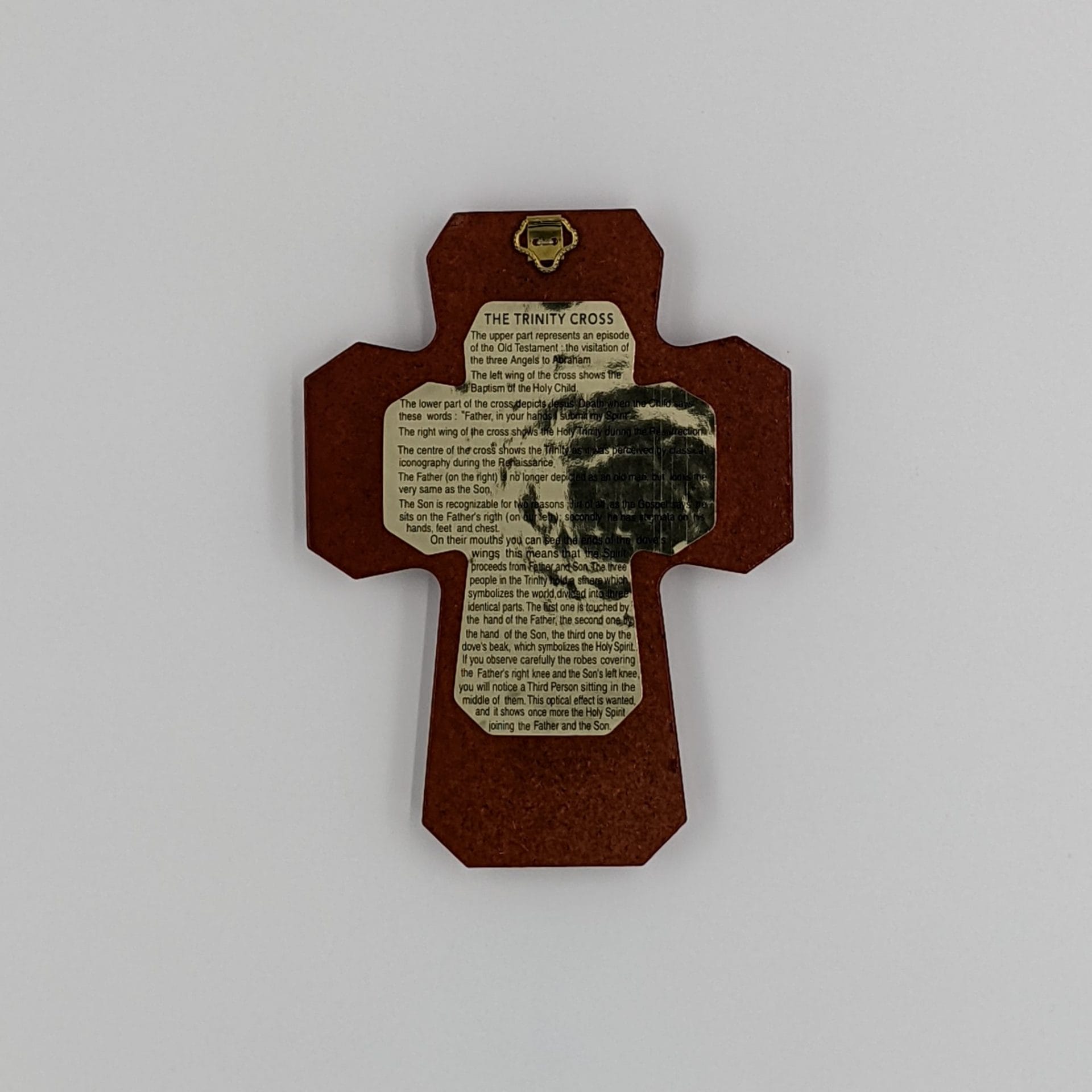 WALL CROSS TRINITY ICON WOOD 17CM X 12 CM - Image 2