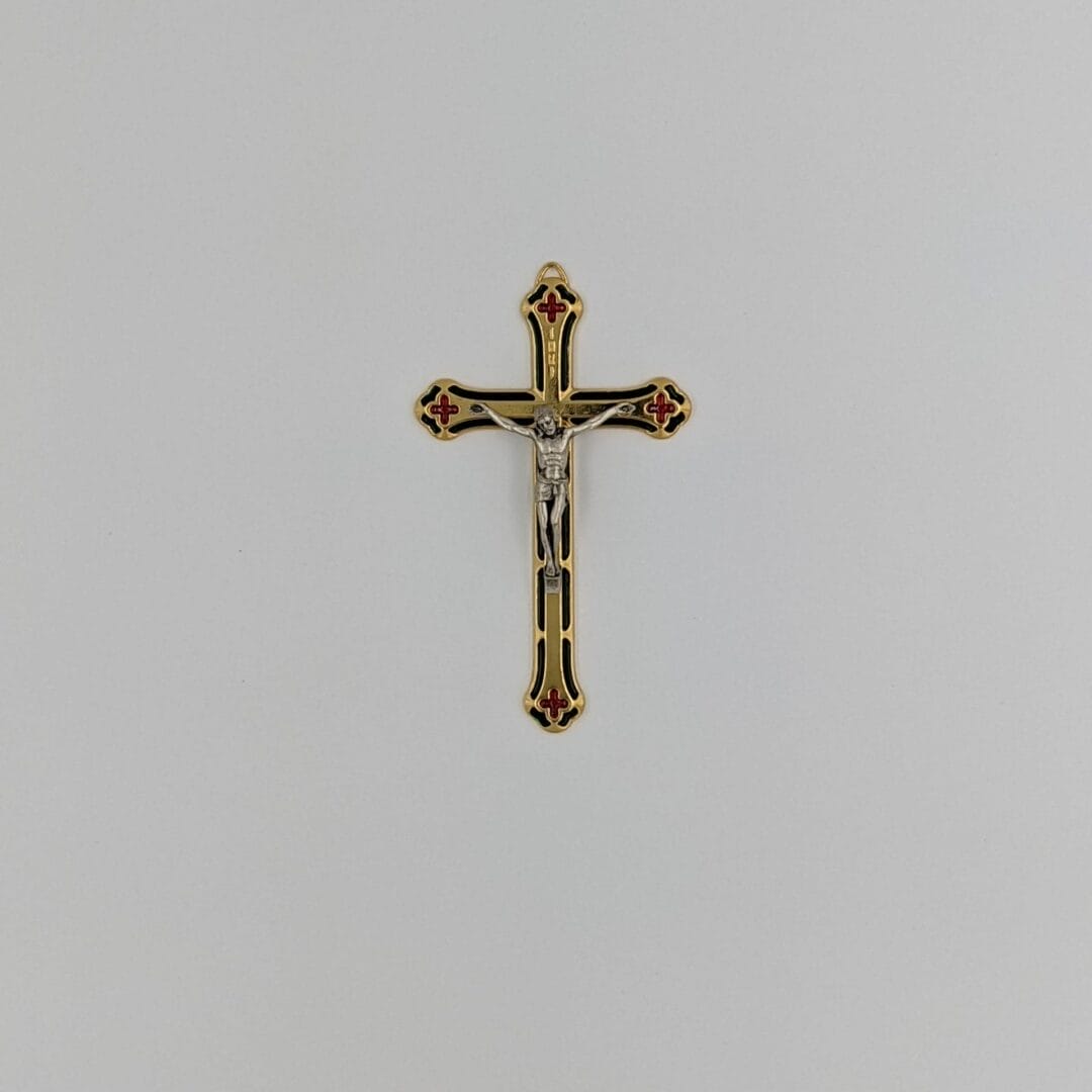 Wall Crucifix Pewter -  Two Colour Options