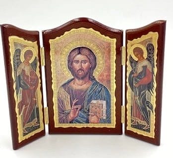 Christ the Preacher Tryptic Icon - Image 2