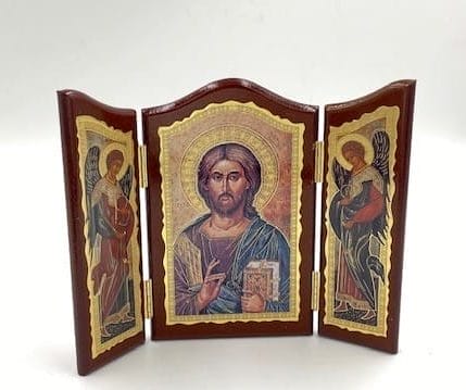 Christ the Preacher Tryptic Icon