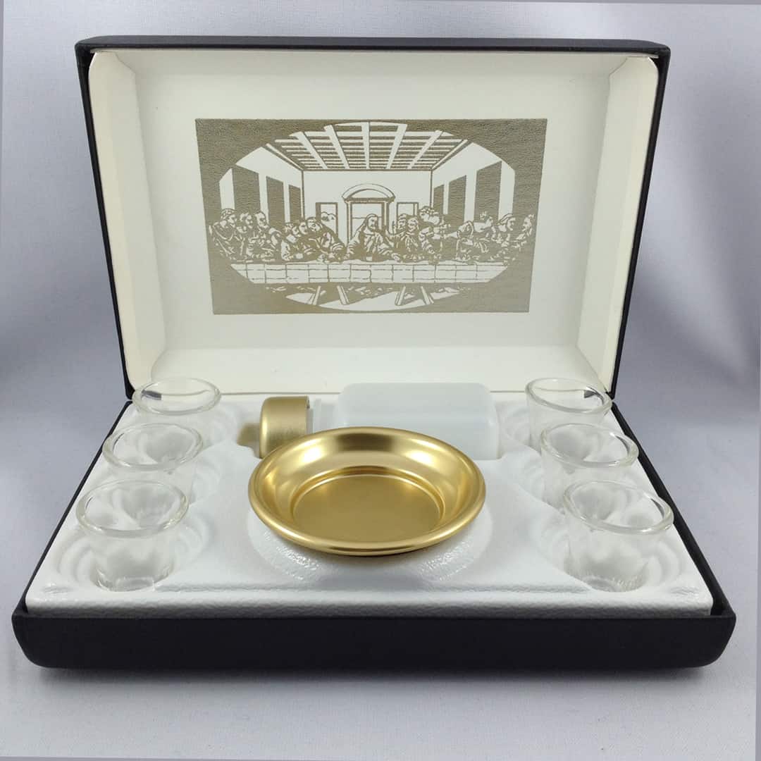 Portable Communion Set with Six Communion Glasses