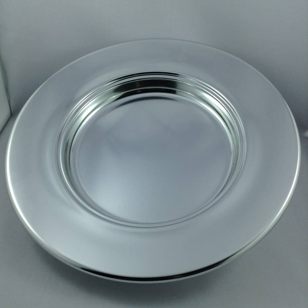 10" Stacking Bread Plate Basstone Aluminium - Image 2