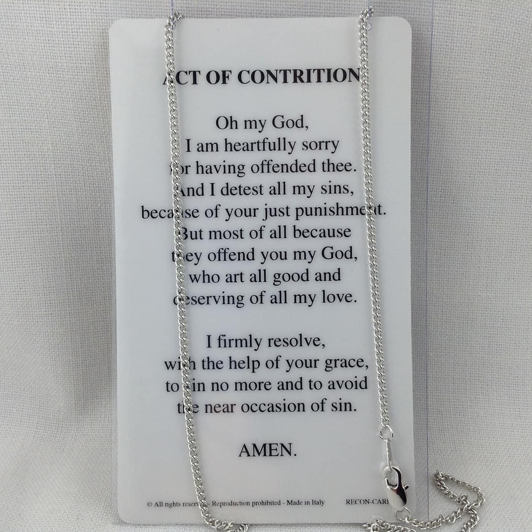 FIRST RECONCILIATION GOOD SHEPHERD CHAIN/CARD - Image 2