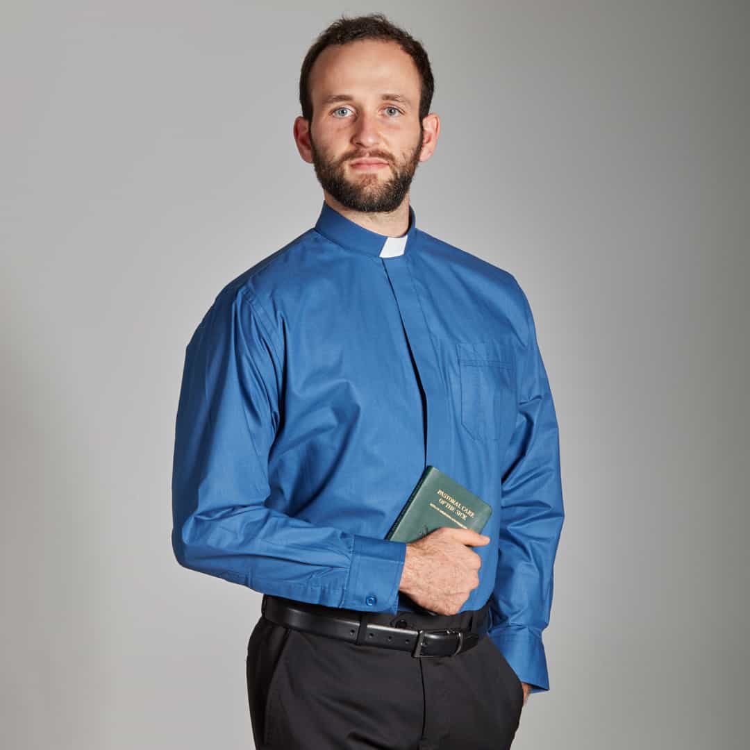 Mens Tab Collar Long Sleeve Shirts