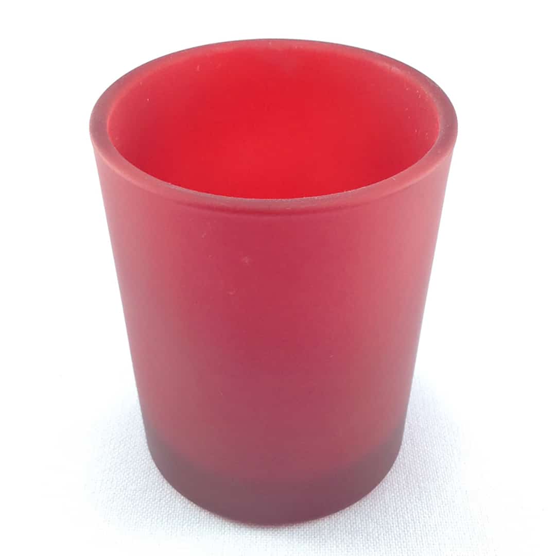 Votive Glass - 3 colour options - Red