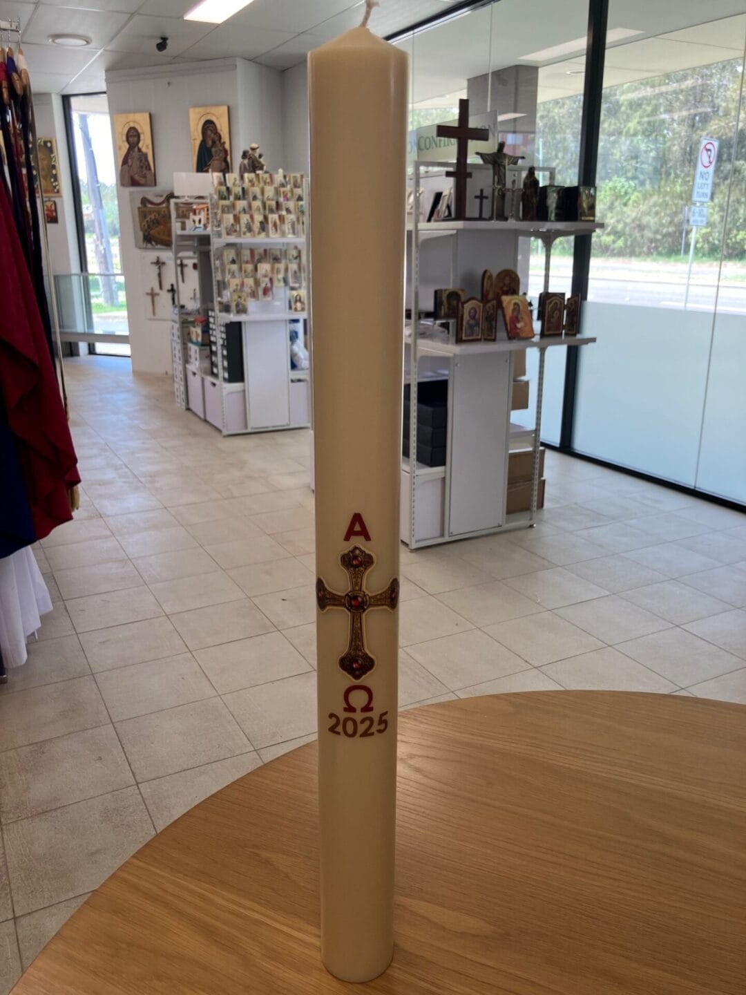 Church Stores Paschal Candle with Transfer 2025 - Image 3