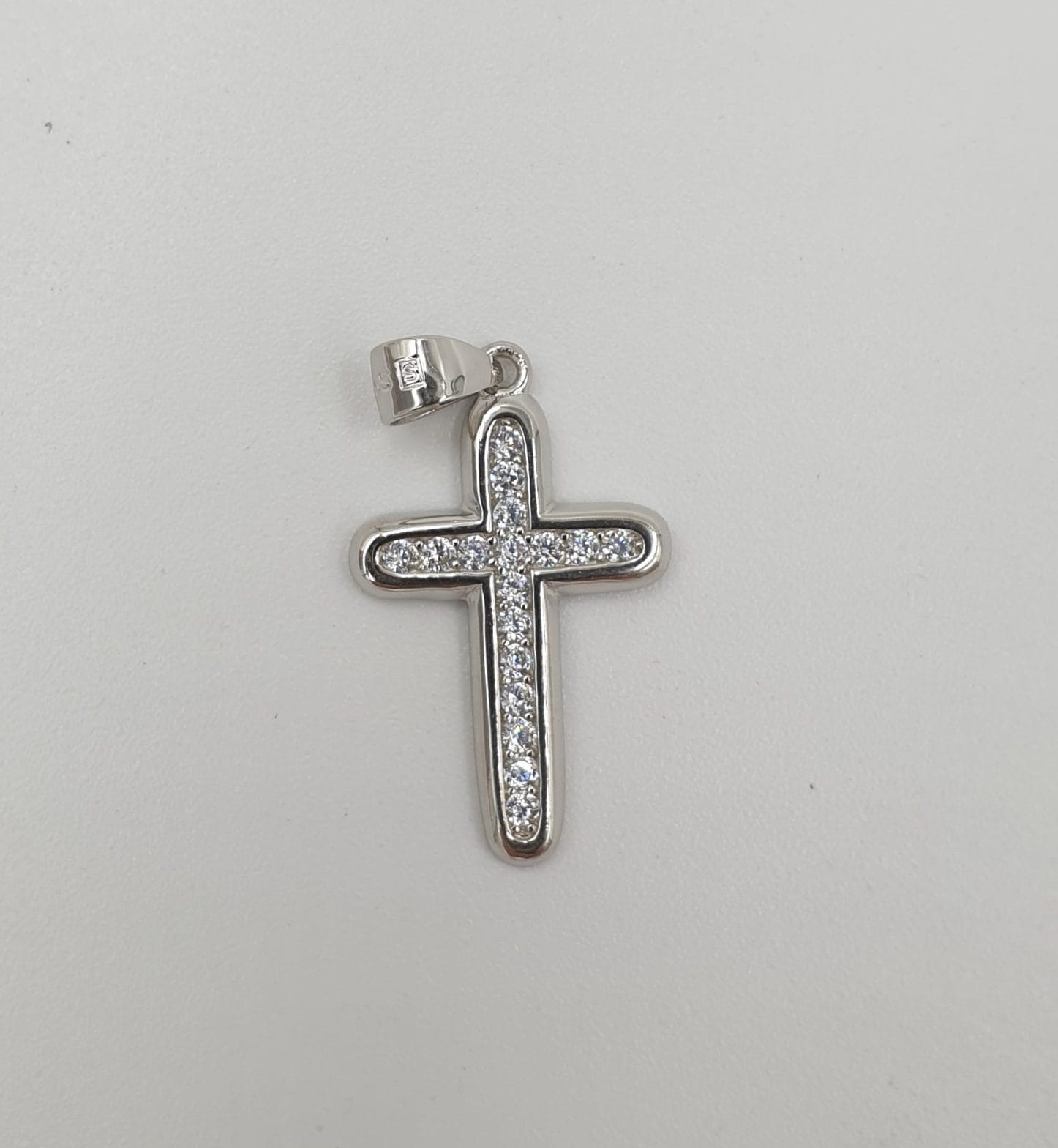 Sterling Silver Cubic Zirconia Encrusted Cross | Church Stores