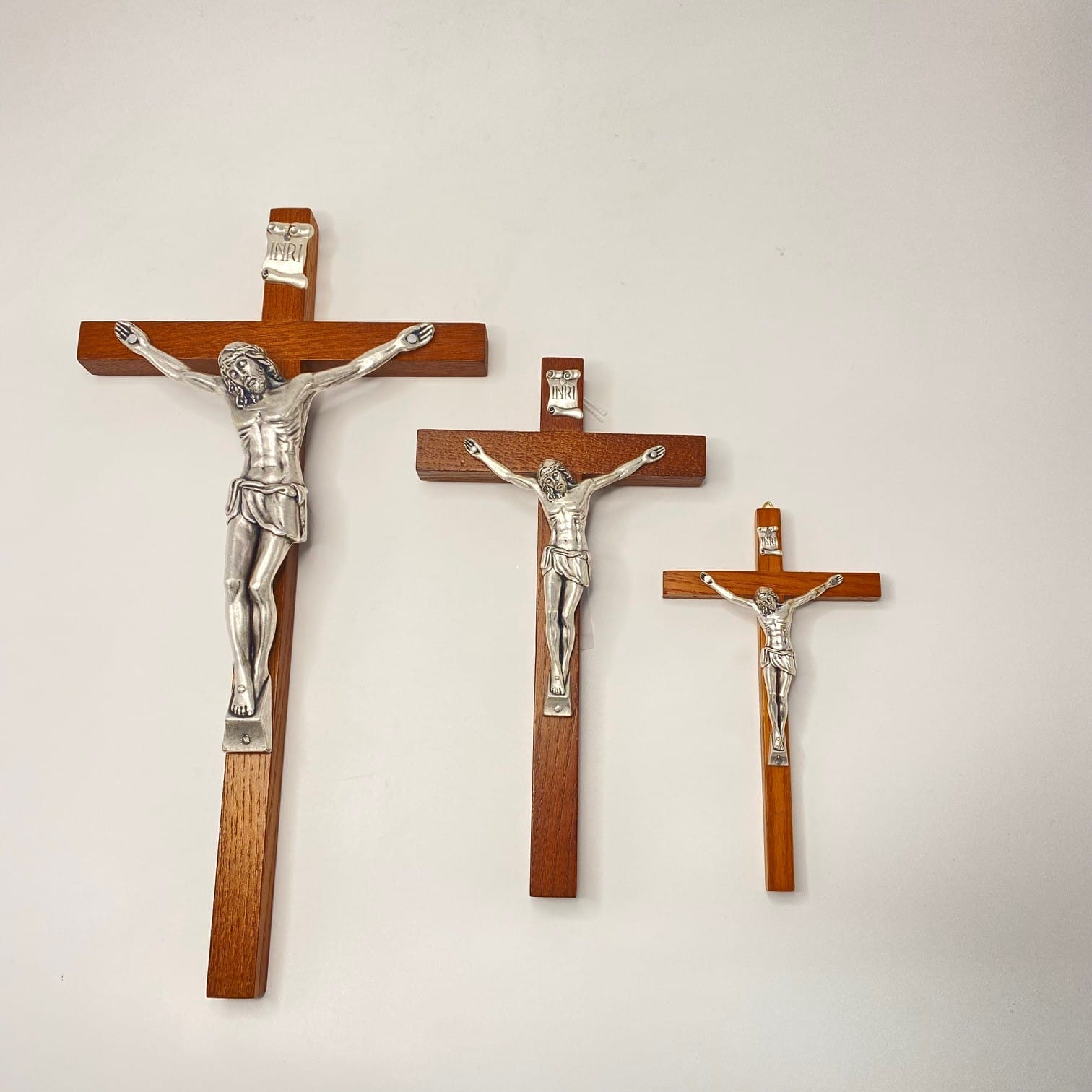 Walnut Crucifix Wall Cross shops 6